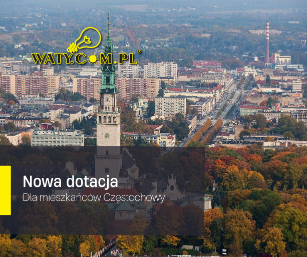 Nowa dotacja dla mieszkańców Częstochowy